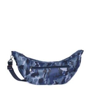 Lug Boomerang FS Sling Crossbody Bag for Women, Navy Fabric, Zipper Pocket